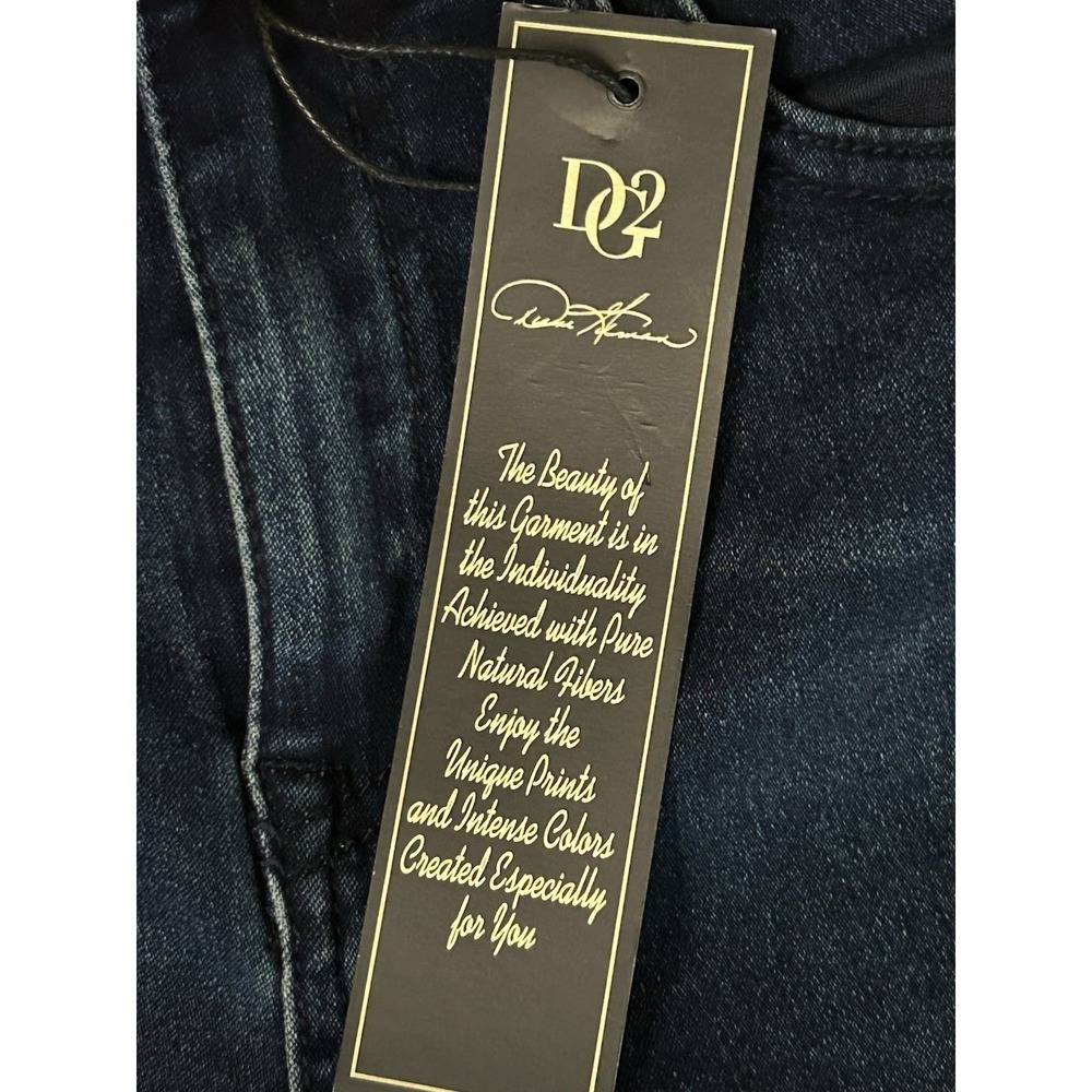 DG2 Diane Gilman Jeans NWT Cropped Embellished Jeans Sz 4 - Picture 5 of 9
